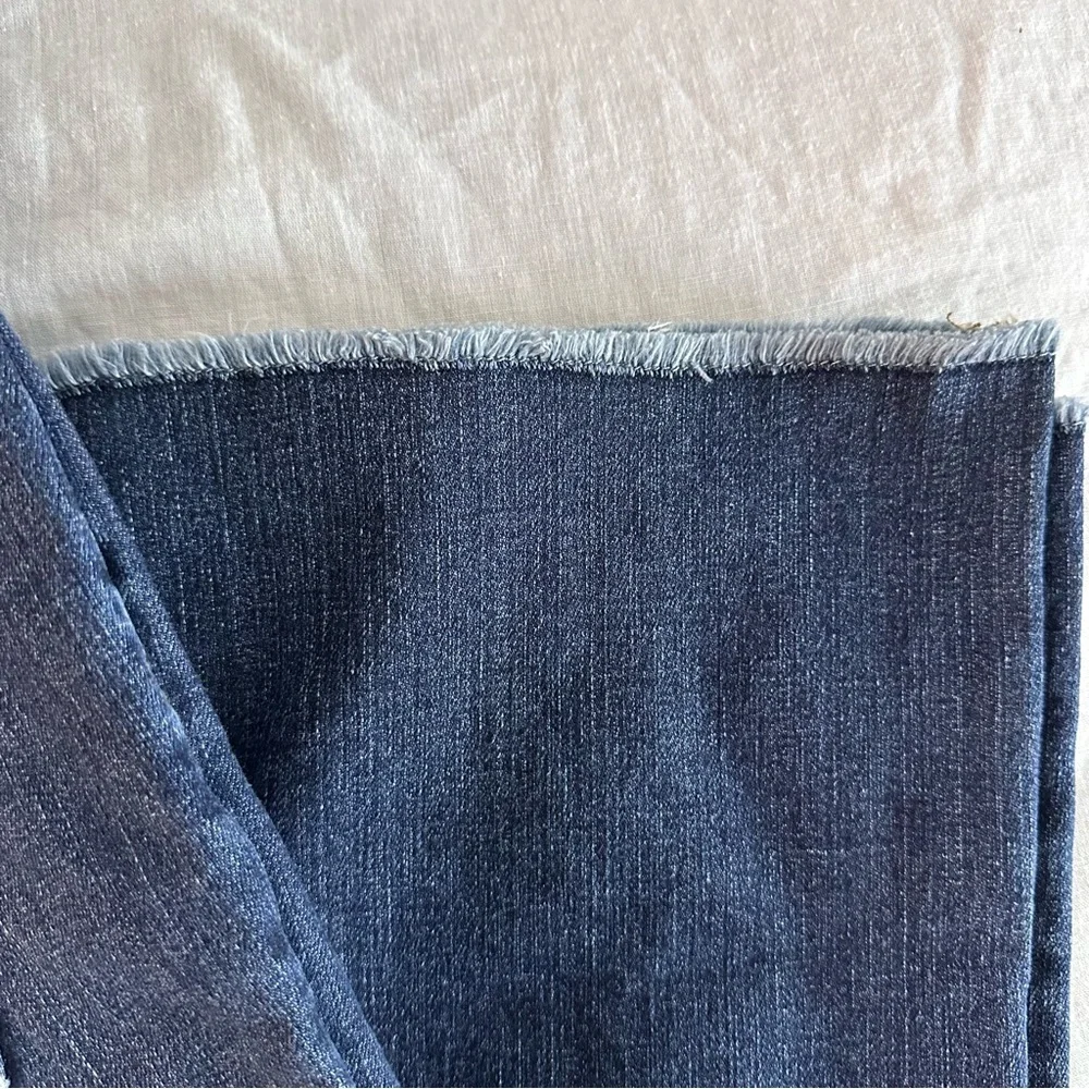 J.Crew Dark Wash Demi Boot Crop Jeans – Raw Hem, Bottom Fly, Size 29‎ Tall